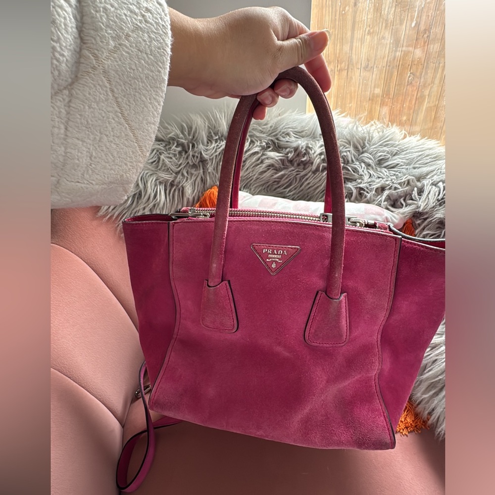 ✨ FLASH SALE ✨ Authentic Prada Two Pocket Suede Bag
